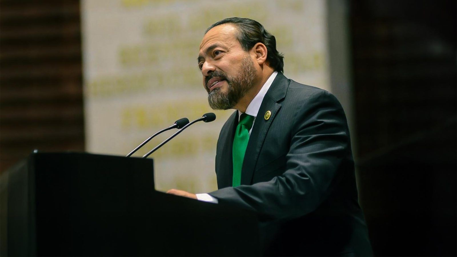 Felipe Delgado durante una intervención en la tribuna de la Cámara de Diputados